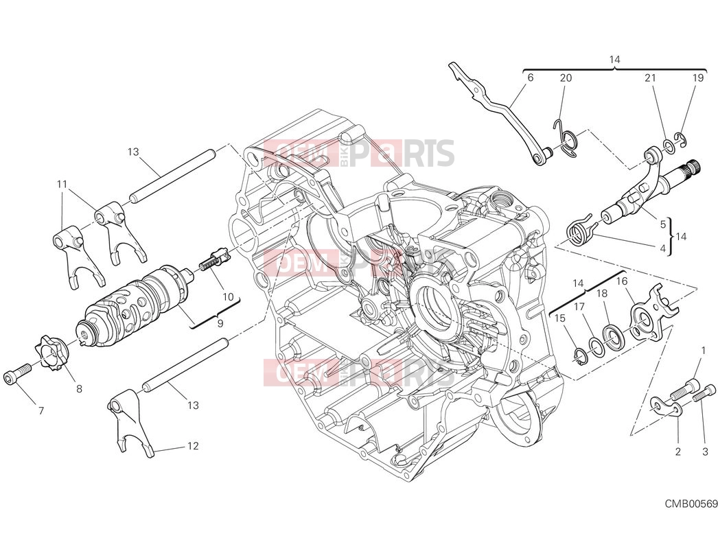 DUCATI 2025 Desert X Shift cam & fork