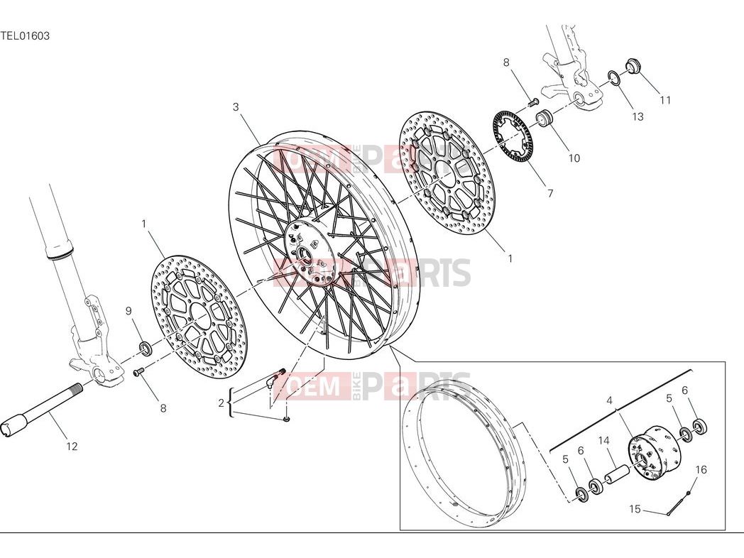 DUCATI 2025 Desert X Front wheel