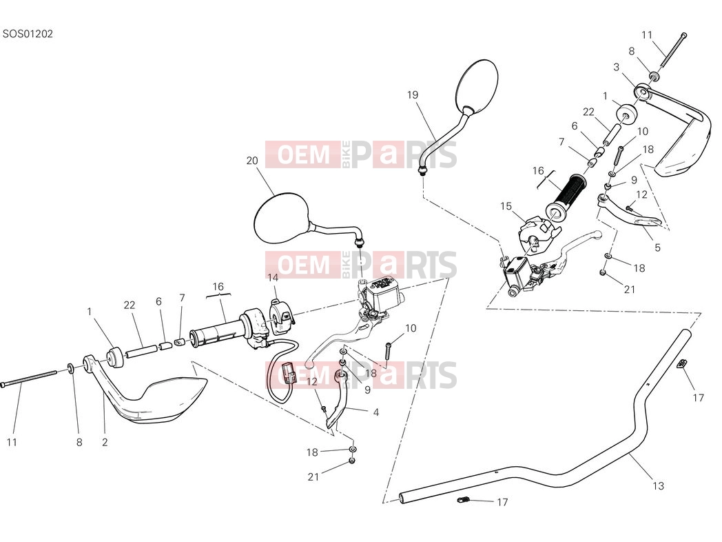 DUCATI 2025 Desert X Handlebar