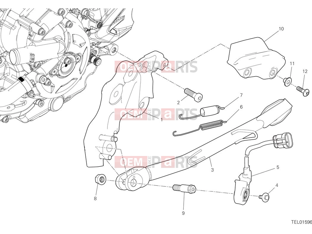 DUCATI 2025 Desert X Side stand