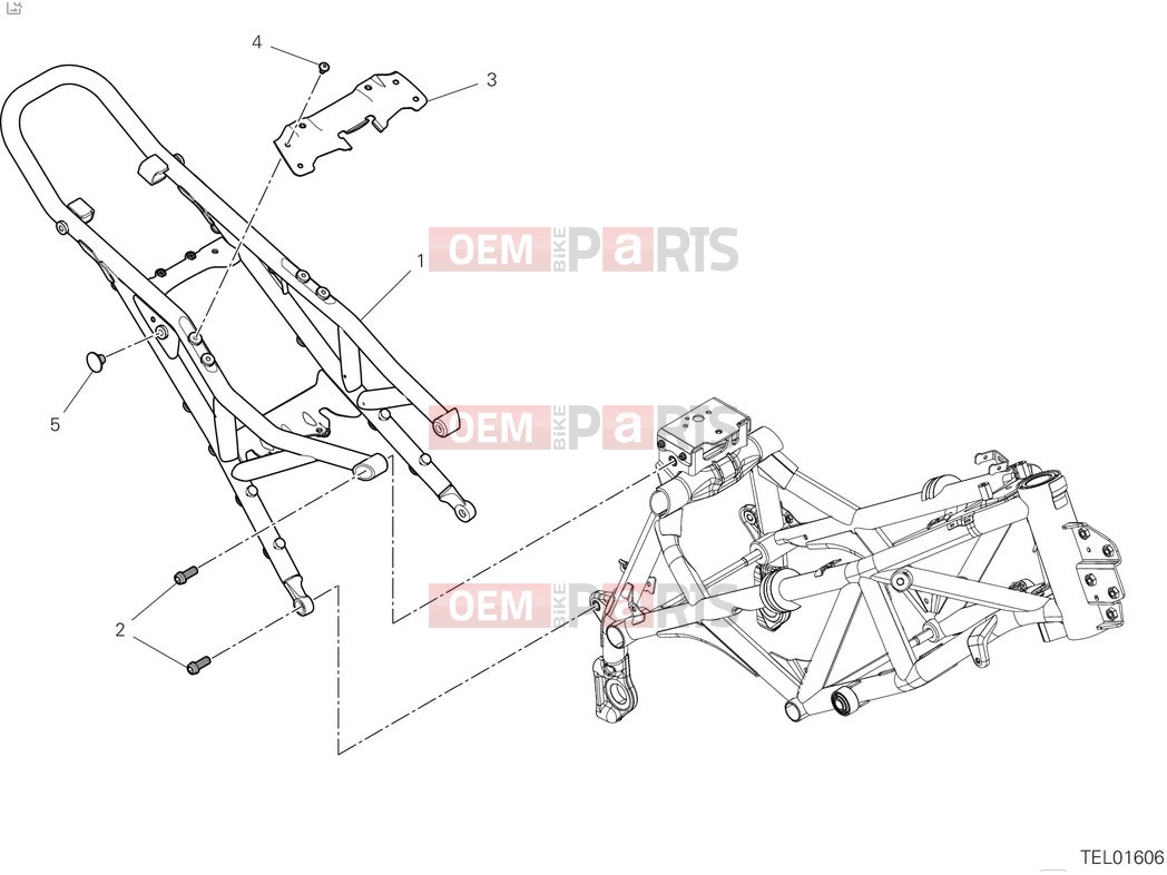 DUCATI 2025 Desert X Discovery Rear subframe