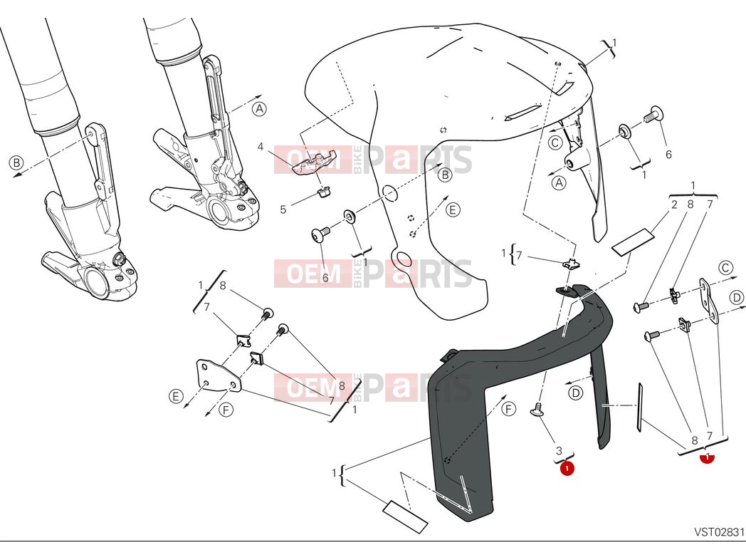 DUCATI 2025 Diavel for Bentley Front mudguard