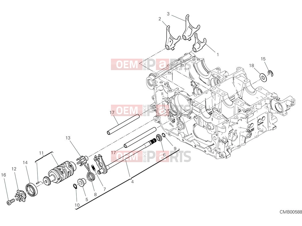 DUCATI 2025 Diavel for Bentley Shift cam & fork