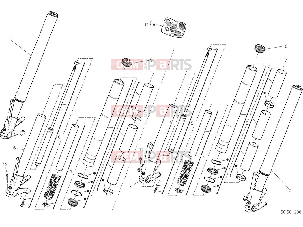 DUCATI 2025 Diavel for Bentley Front fork