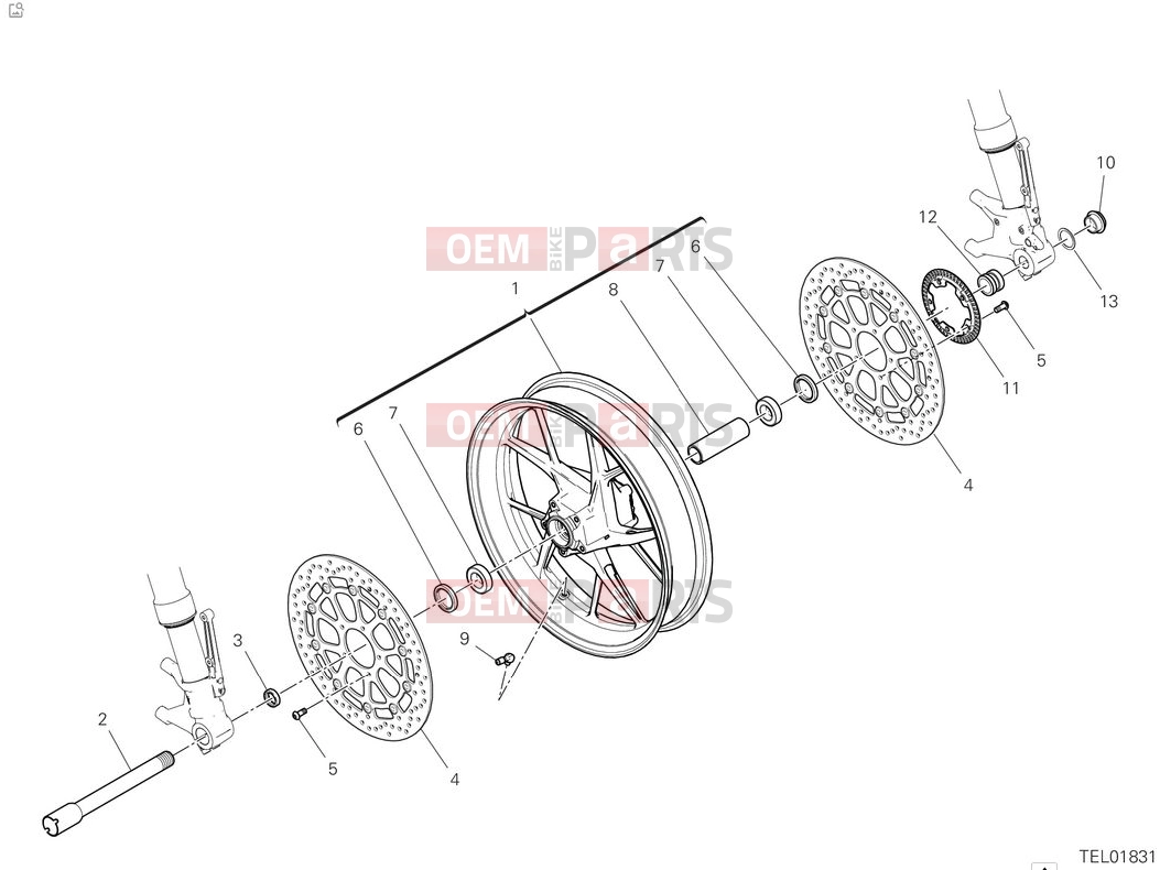 DUCATI 2025 Panigale V2 Front wheel
