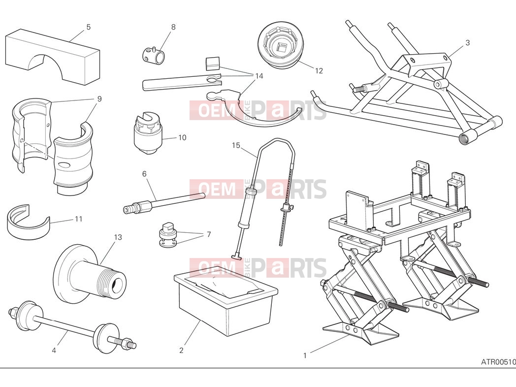 DUCATI 2025 Panigale V2 Workshop service tools - frame (1)