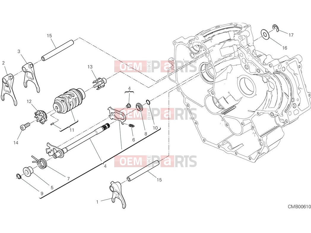 DUCATI 2025 Panigale V2 Shift cam & fork