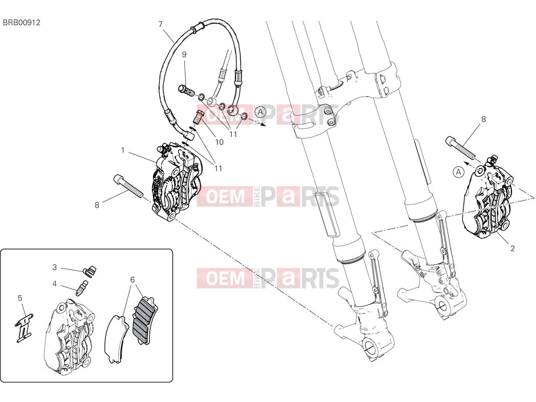 DUCATI 2025 Panigale V2 Front brake system