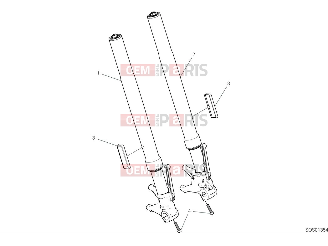 DUCATI 2025 Panigale V2 S Front fork