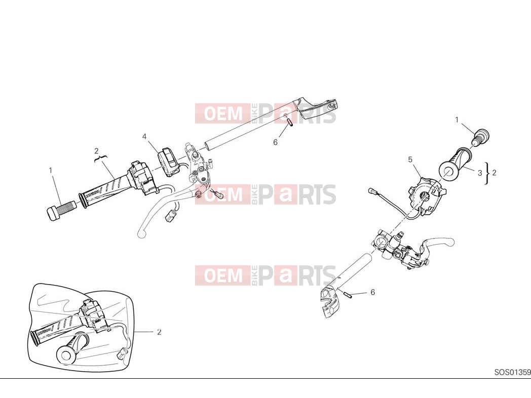 DUCATI 2025 Panigale V2 S Handlebars