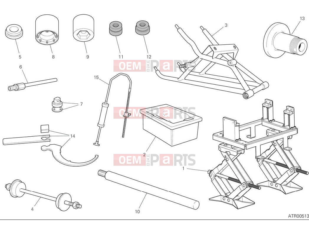 DUCATI 2025 Panigale V2 Superquadro Final Edition Workshop service tools - frame
