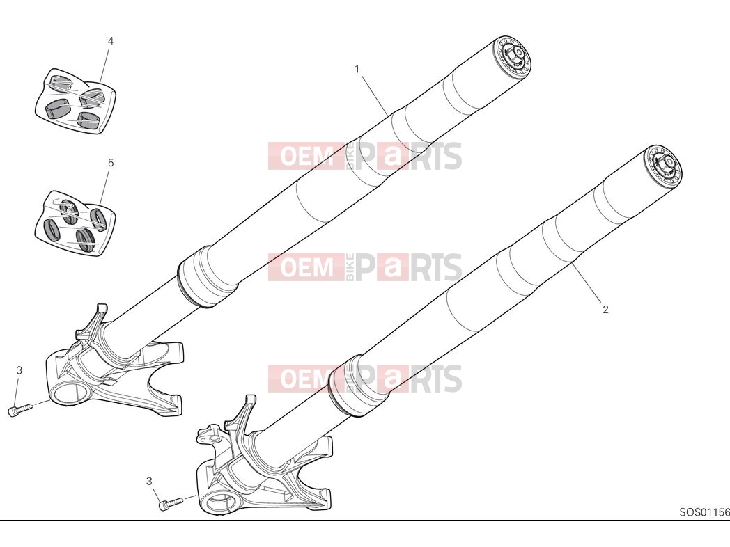 DUCATI 2025 Panigale V2 Superquadro Final Edition Front fork