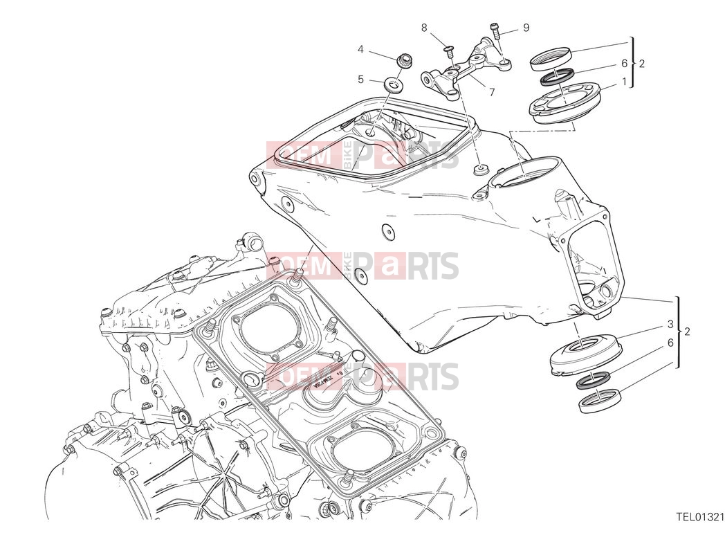 DUCATI 2025 Panigale V2 Superquadro Final Edition Frame