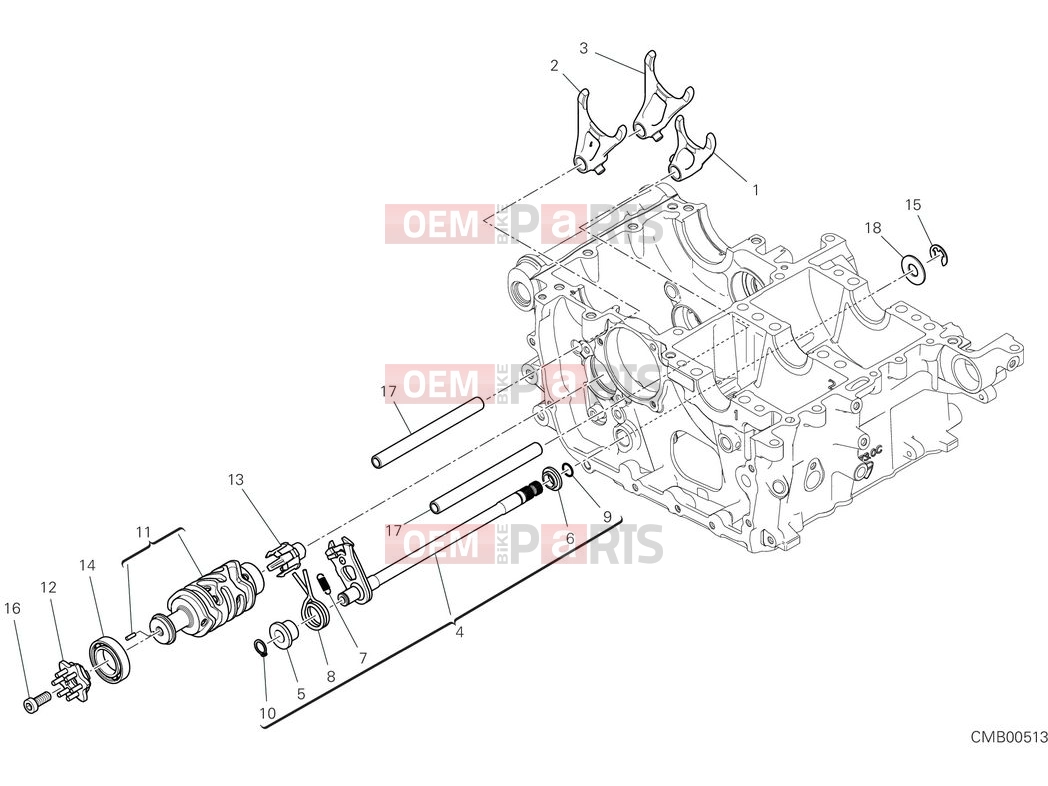 DUCATI 2025 Panigale V4 Shift cam & fork