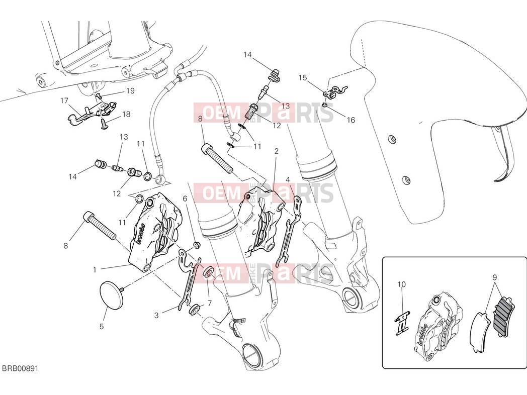 DUCATI 2025 Panigale V4 Front brake system