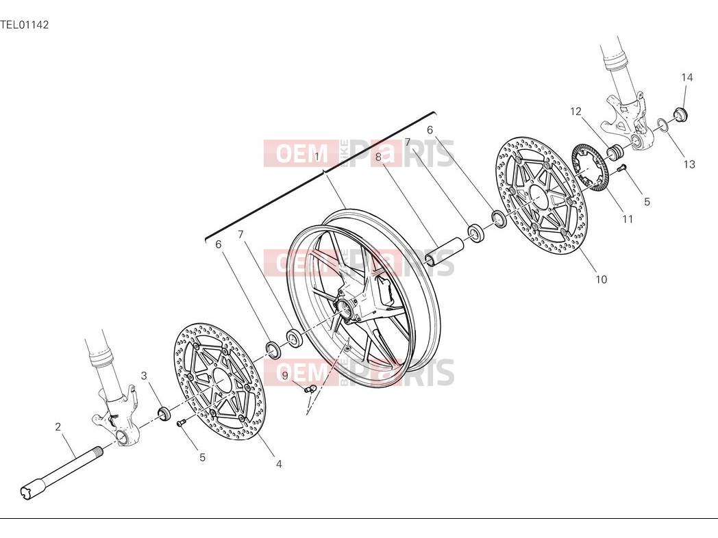 DUCATI 2025 Panigale V4 Front wheel