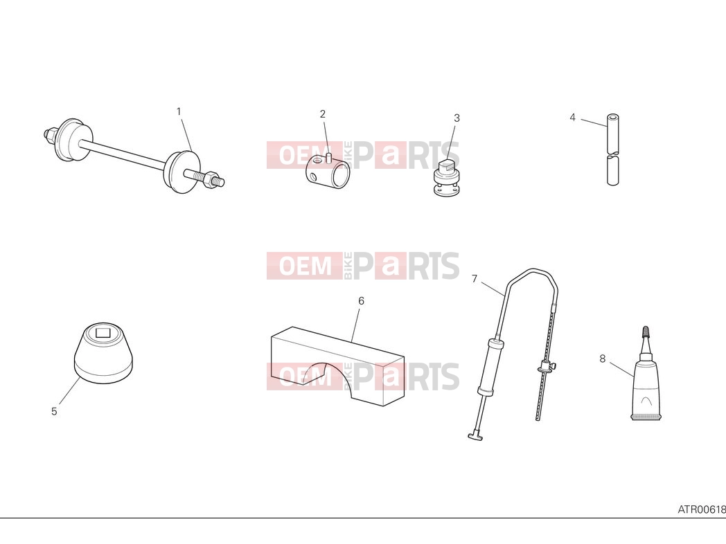 DUCATI 2025 Hypermotard 698 Mono Workshop service tools - frame
