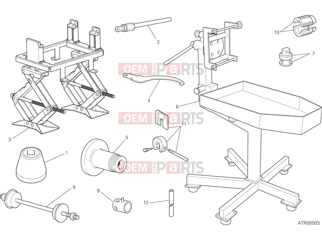 DUCATI 2025 Hypermotard 950 Workshop service tools - frame