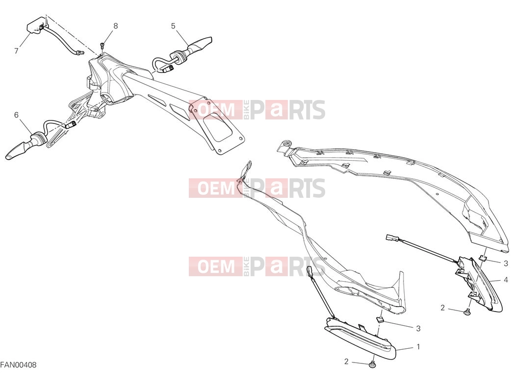 DUCATI 2025 Monster Turn indicators