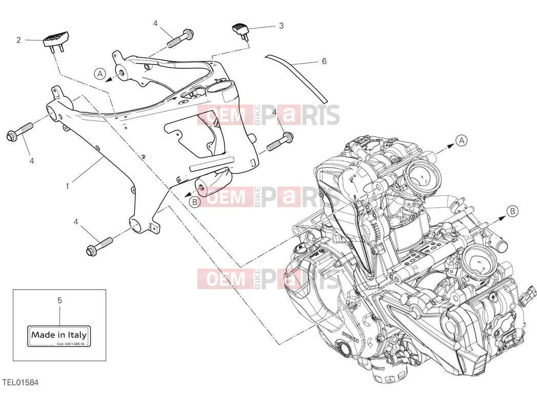 DUCATI 2025 Monster Frame