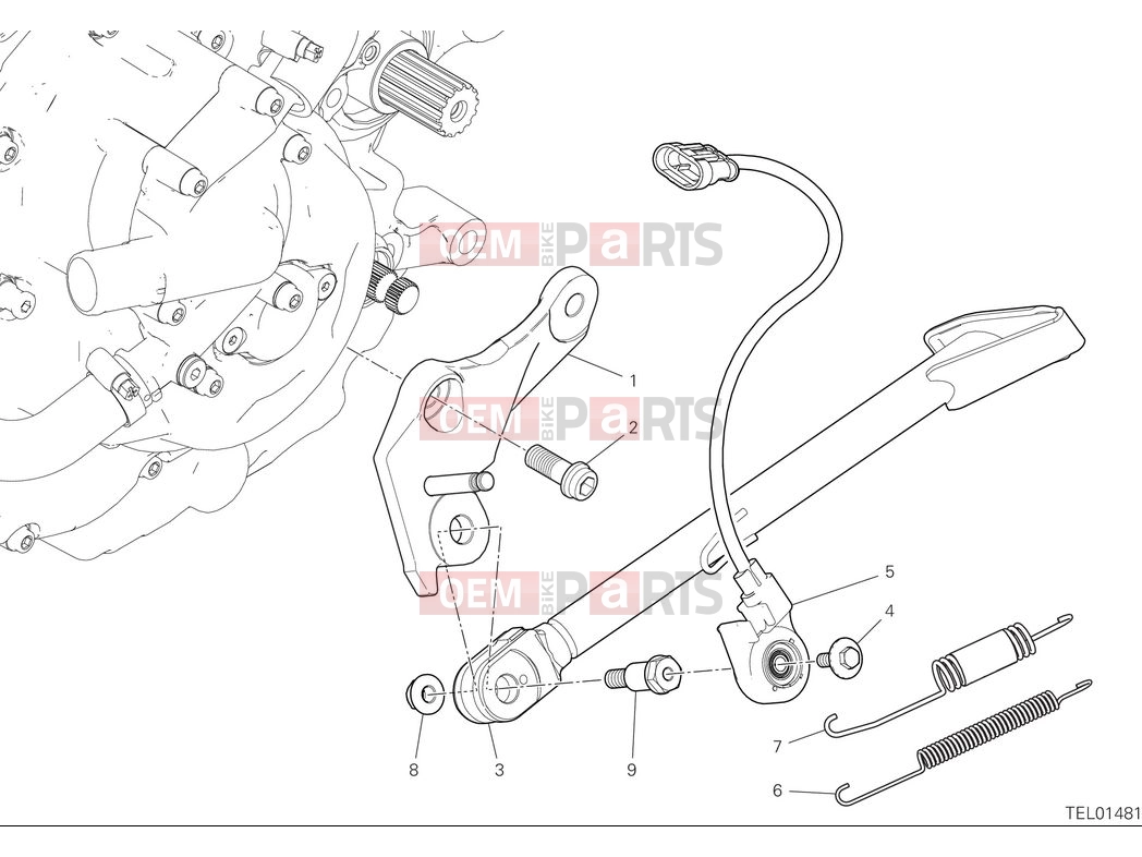 DUCATI 2025 Monster Side stand
