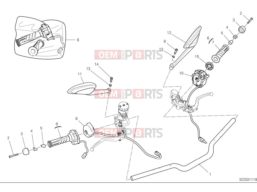 DUCATI 2025 Monster Handlebar