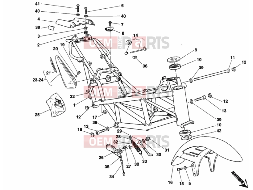 DUCATI 1995 Monster 600 FRAME » FRAME