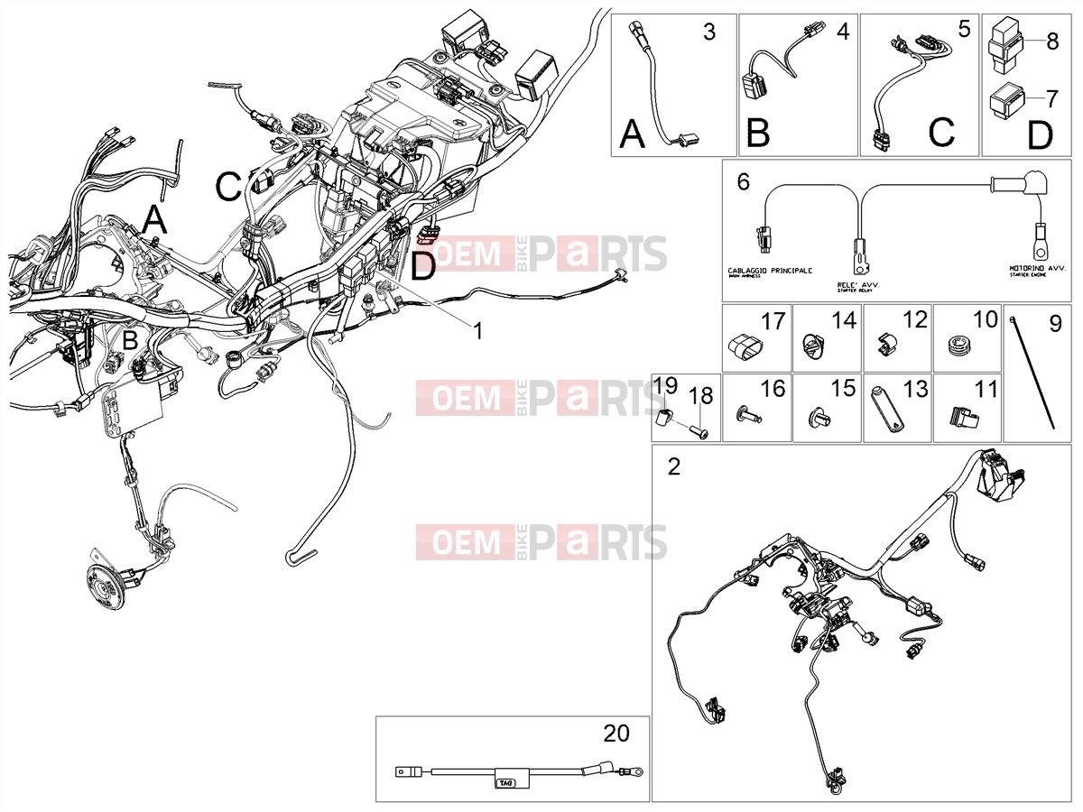 MOTOGUZZI Stelvio Duecento Tributo E5+ (EU) Electrical systems » Central electrical system