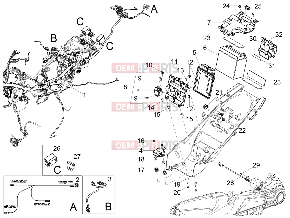MOTOGUZZI Stelvio E5+ (EU) Electrical systems » Rear electrical system