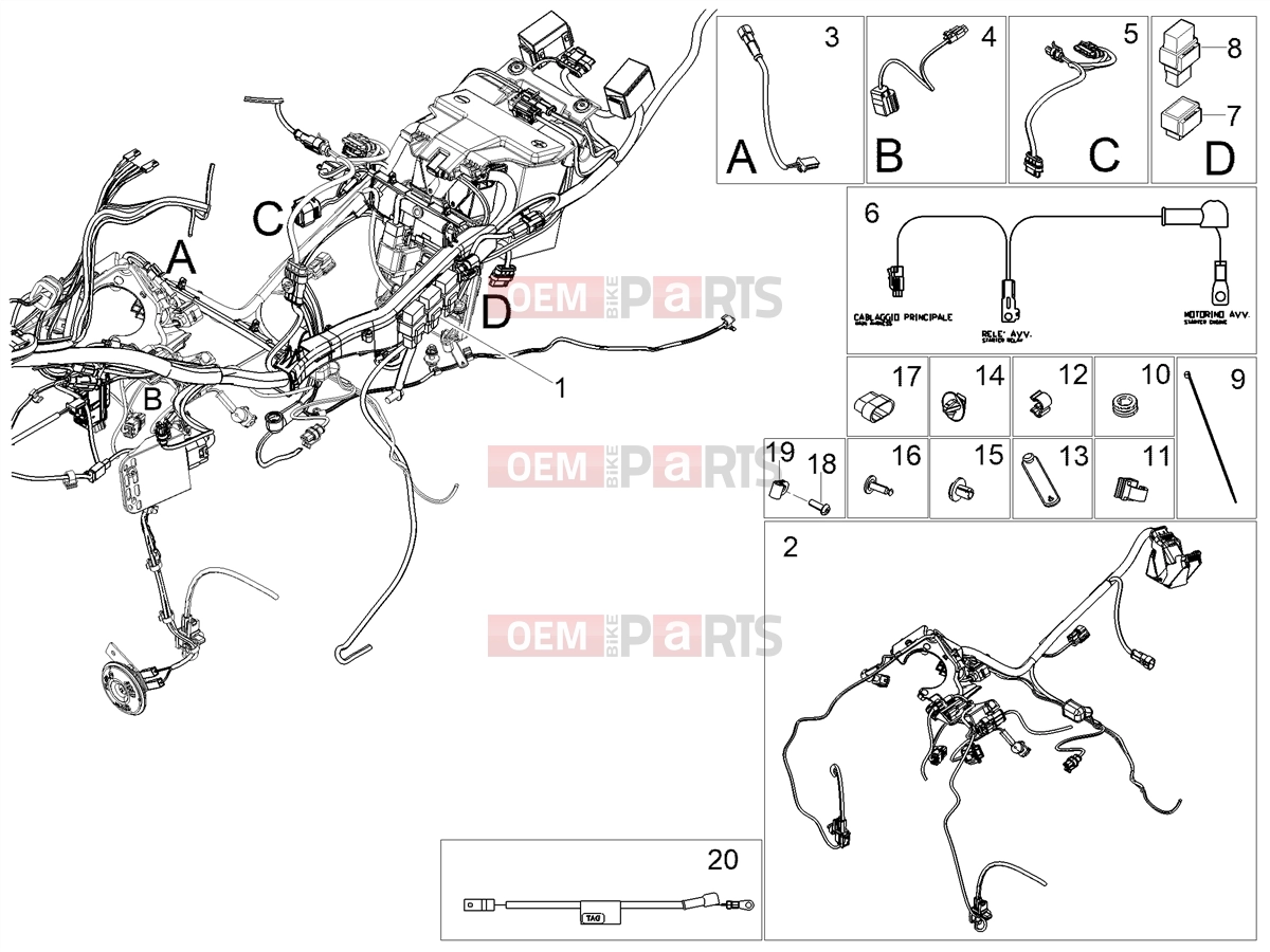 MOTOGUZZI V100 Mandello E5 (EU) Electrical systems » Central electrical system