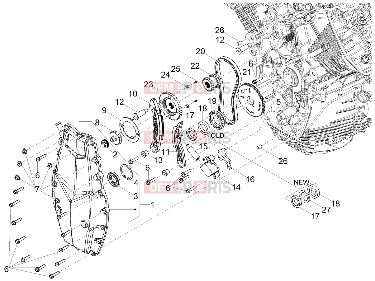 MOTOGUZZI V100 Mandello E5 (EU) Engine » Timing system