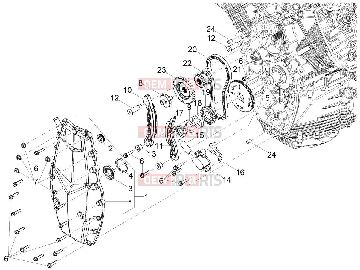 MOTOGUZZI V100 Mandello S E5+ (EU) Engine » Timing system