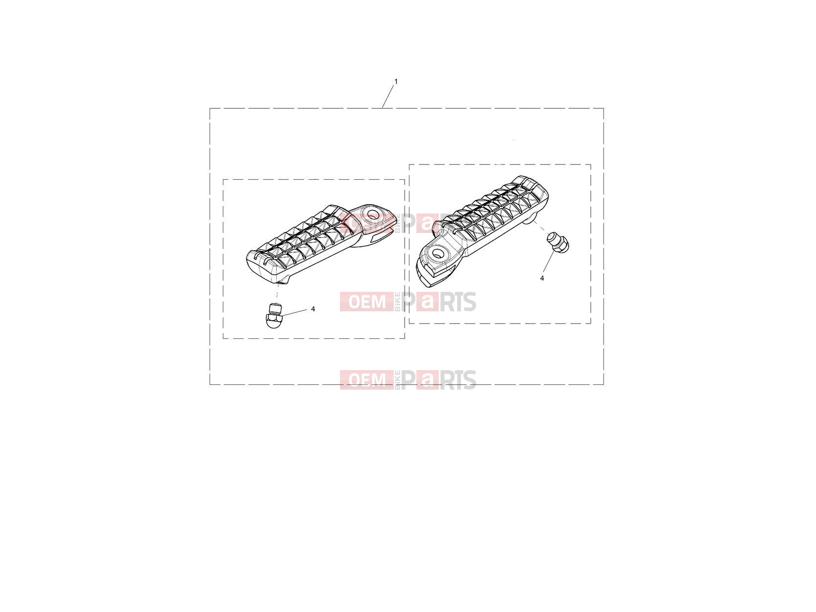 Triumph 2024 Thruxton RS Front Footrest, Pair