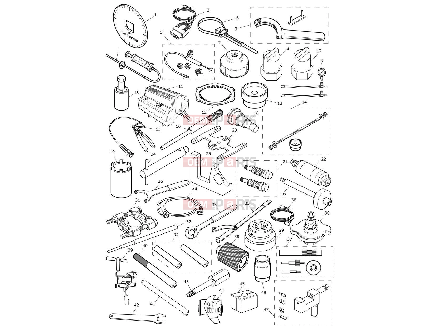 Triumph 2024 Thruxton RS Service Tools