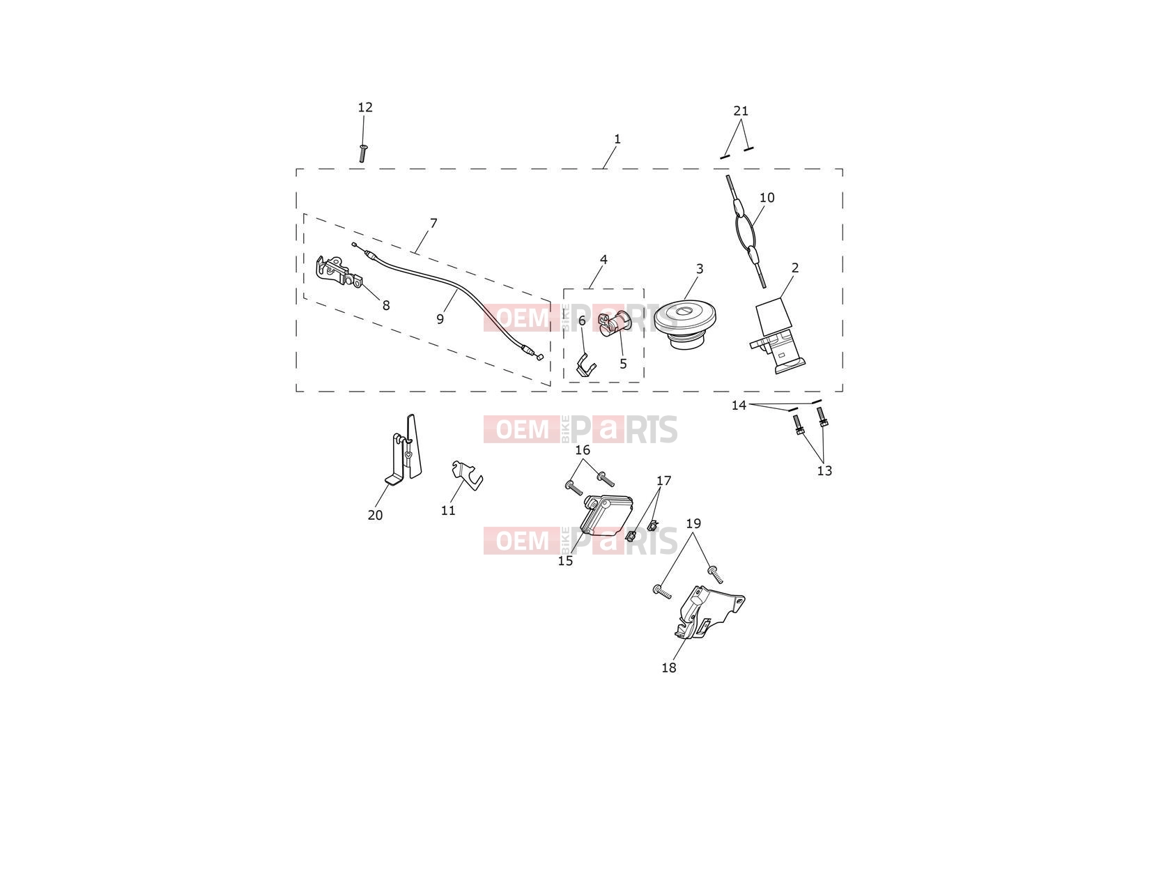 Triumph 2024 Thruxton RS Ignition Switch & Lockset