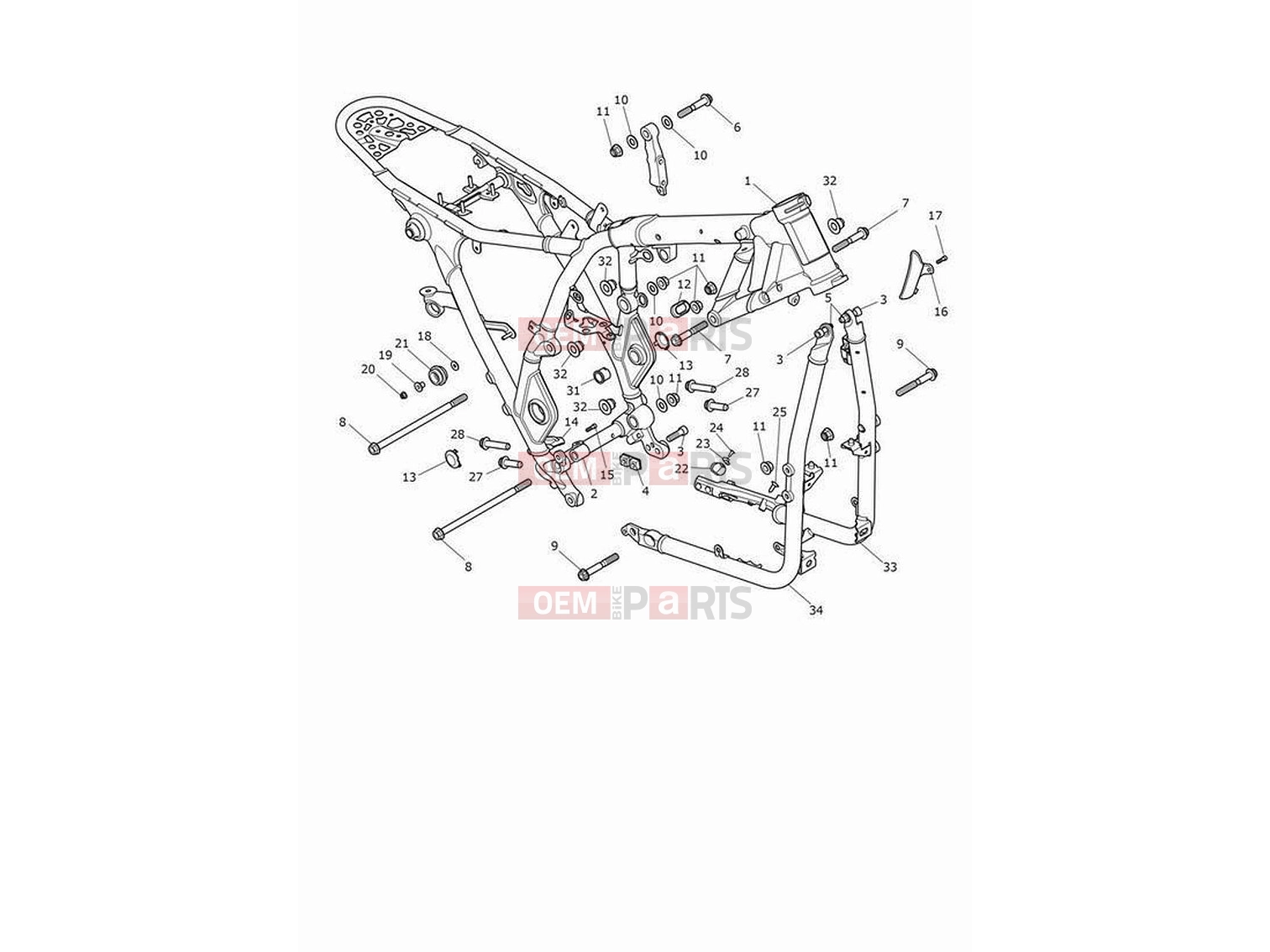 Triumph 2023 Scrambler 1200 XC Main frame