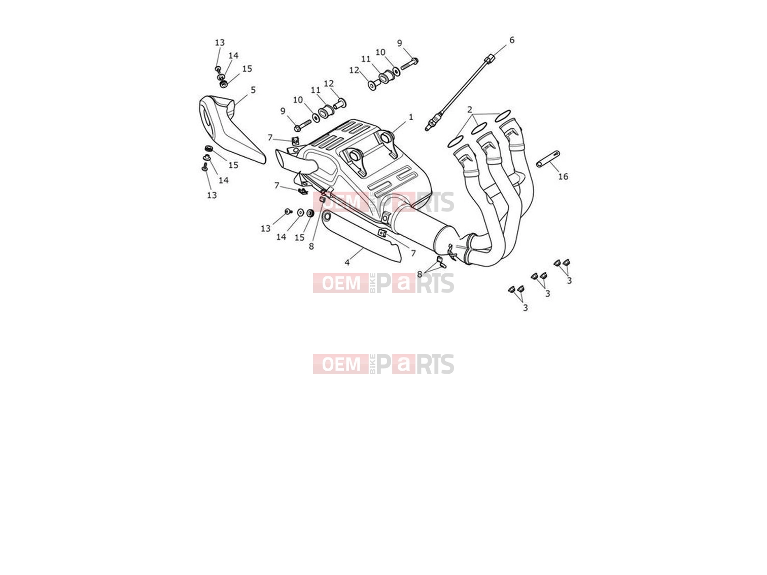 Triumph 2022 Trident 660 Exhaust System