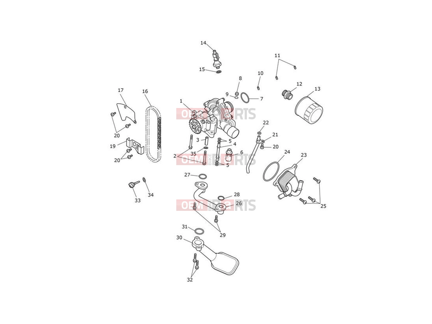 Triumph 2023 Trident 660 Lubrication System