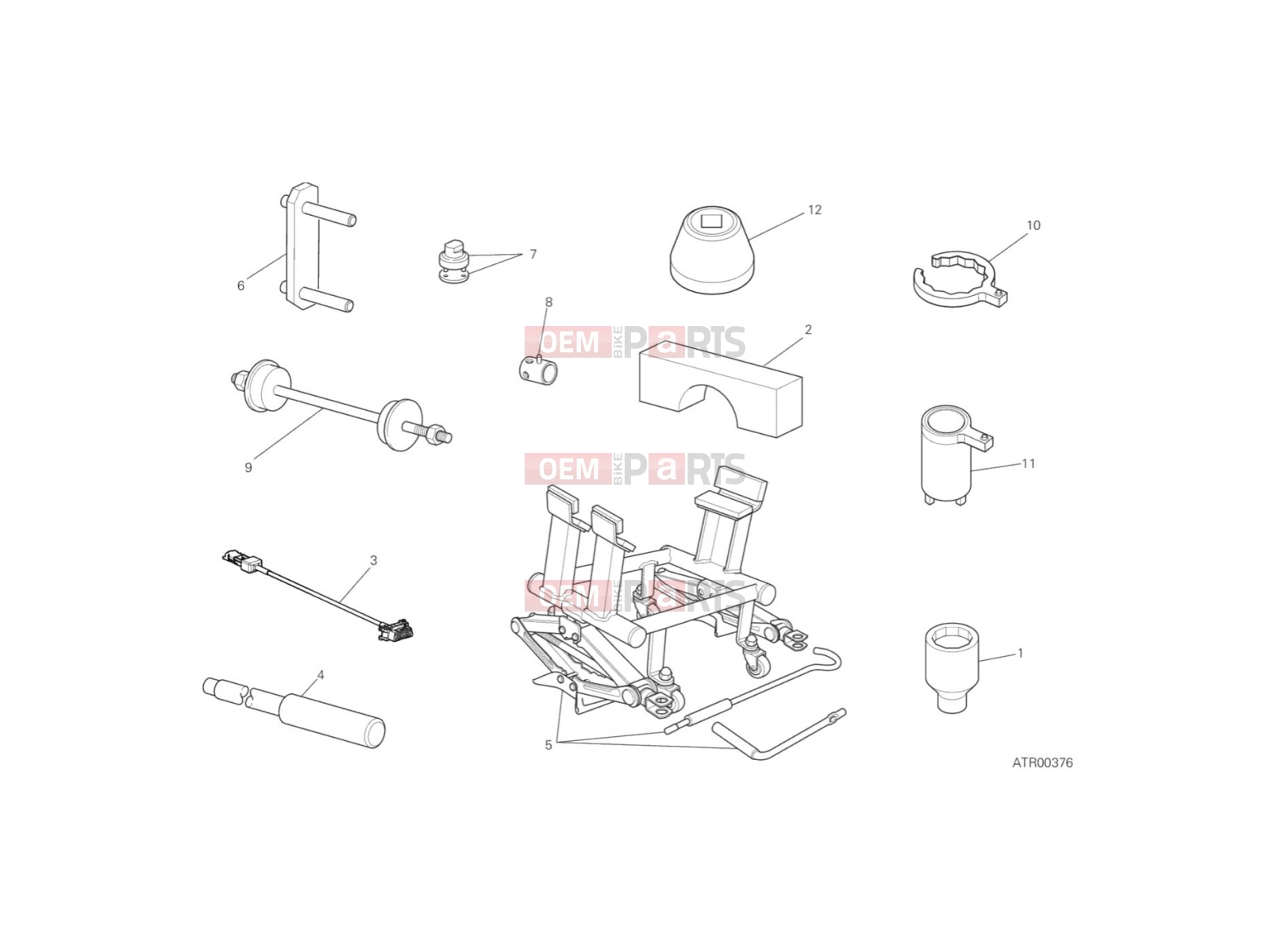 DUCATI 2018 Multistrada 950 Spoked Wheels WORKSHOP SERVICE TOOLS 2