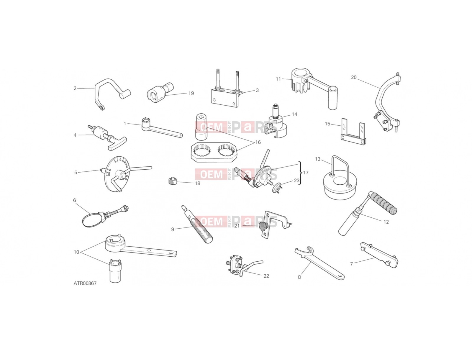 DUCATI 2018 Multistrada 950 Spoked Wheels WORKSHOP SERVICE TOOLS