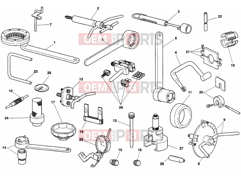 DUCATI 1995 Supersport 750 SS WORKSHOP SERVICE TOOLS » SPECIAL TOOLS