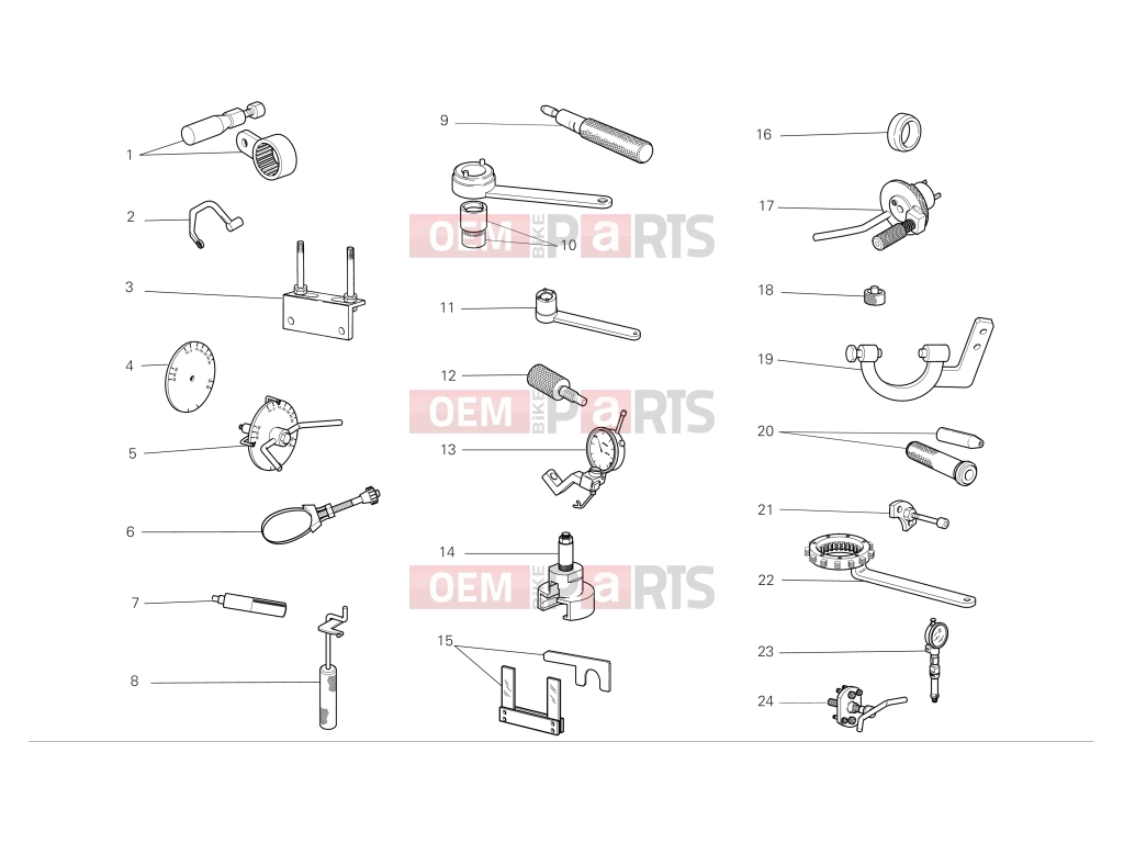 DUCATI 2008 Hypermotard 1100 S Workshop service tools