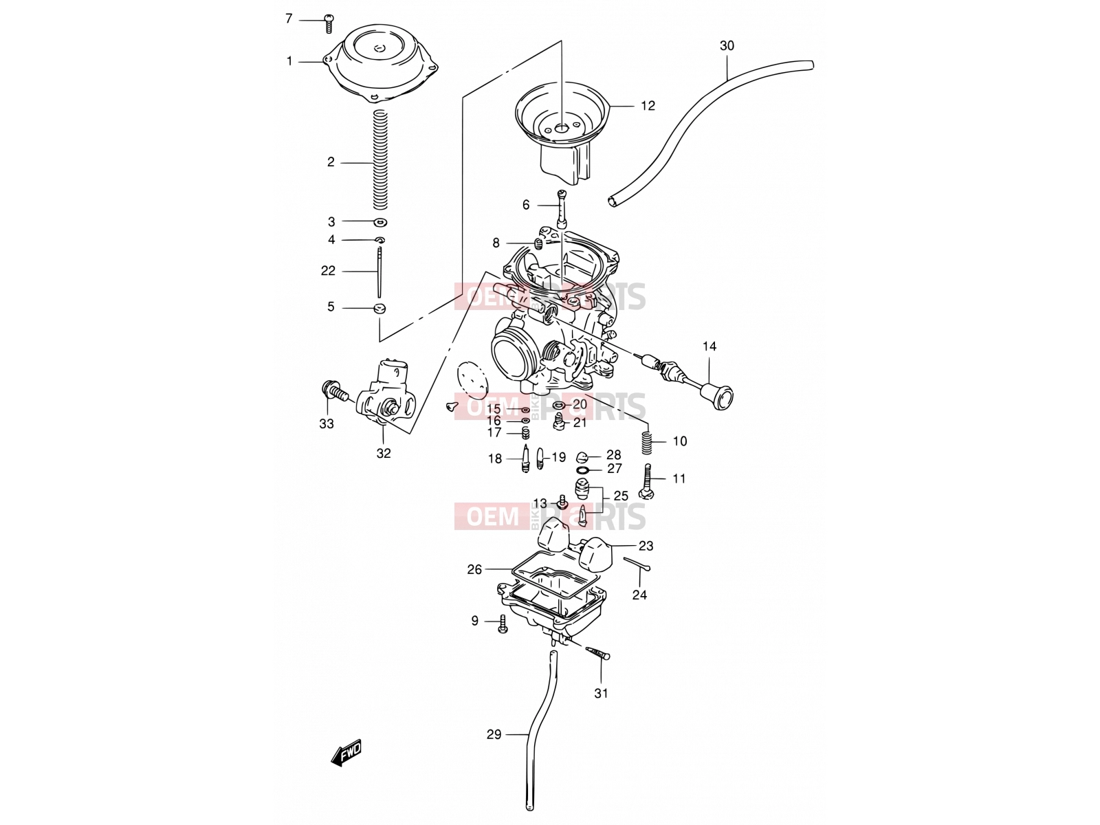 SUZUKI DF125E Y (2000) 9 - CARBURETOR