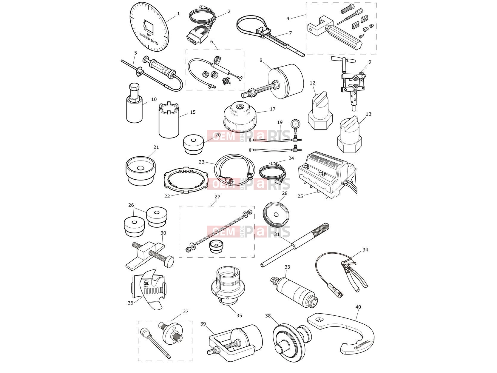 Triumph 2024 Daytona 660 Service Tools