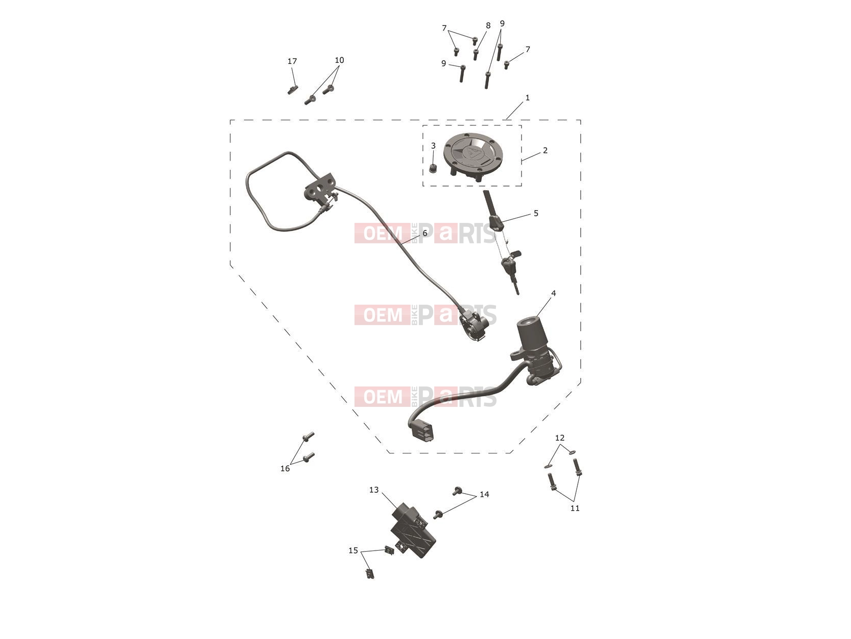 Triumph 2024 Daytona 660 Lockset