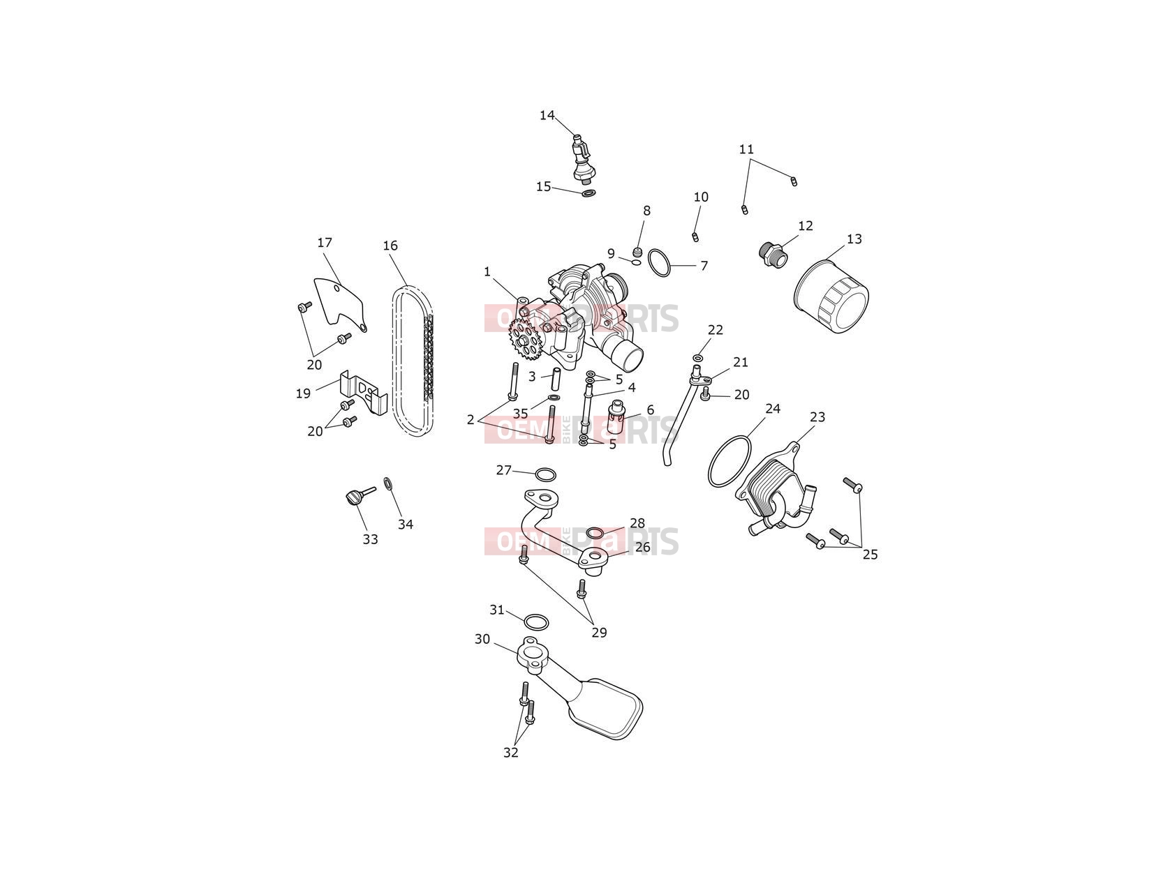 Triumph 2024 Daytona 660 Lubrication System