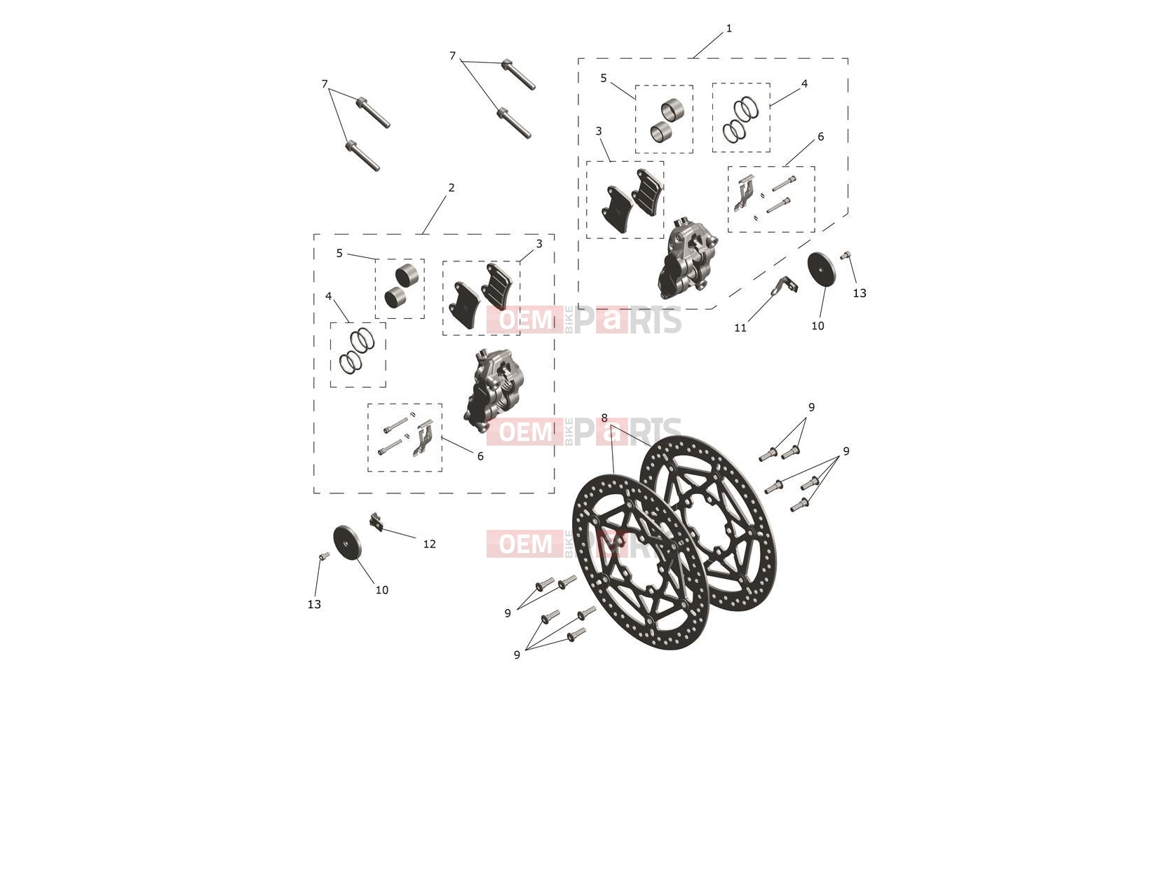 Triumph 2024 Daytona 660 Front Brake Caliper & Discs
