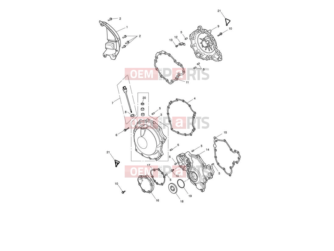 Triumph 2016 SPEED TRIPLE S 735438 > Engine Covers
