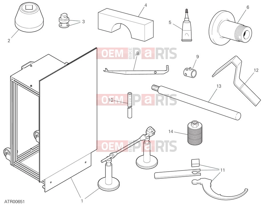 DUCATI 2025 Multistrada V4 Pikes Peak Workshop service tools - frame