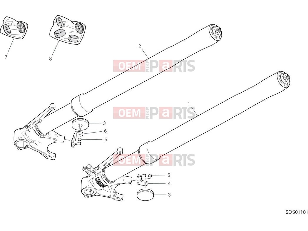 DUCATI 2025 Multistrada V4 Pikes Peak Front fork